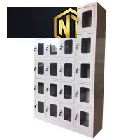 Tủ locker-Tủ sắt sơn tĩnh điện 20 khoang 20C5K cánh kính